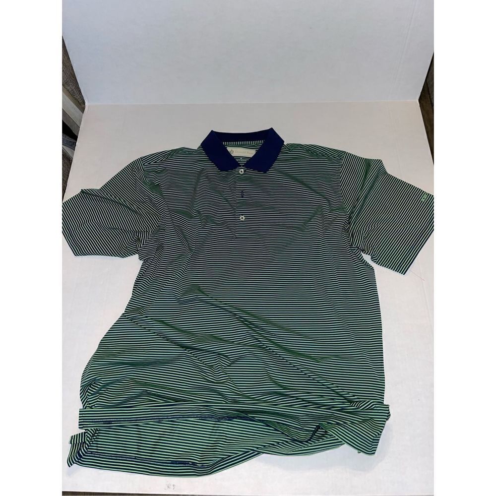 DONALD ROSS‎ Navy/Green Poly S/S Polo Size XL  *KW PLASTICS***